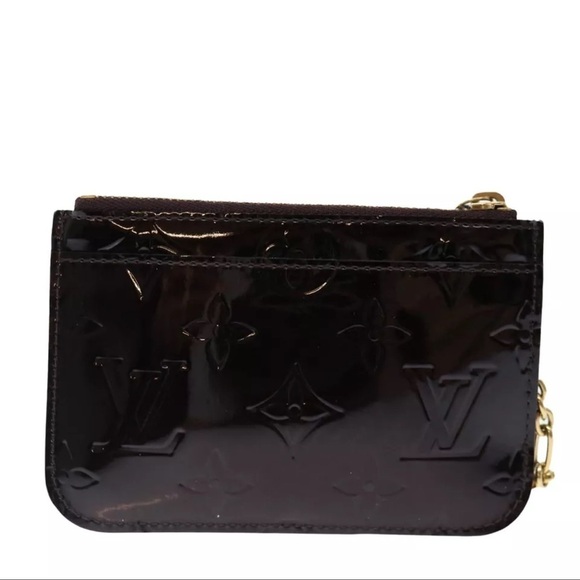 LOUIS VUITTON Vernis Pochette Cles NM Coin Purse Amarante M93557 LV Auth yk11701 - Picture 3 of 11